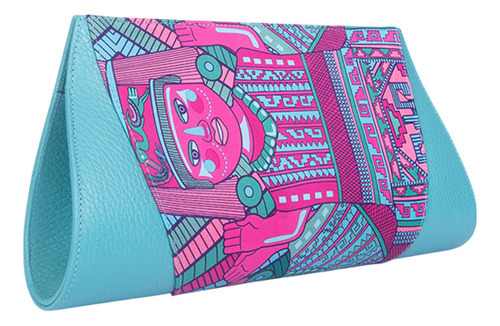 Bolsa Sen Pineda Covalin Caritas Sonrientes Veracruz Rosa/aqua Caritas Sonritnes Veractruz