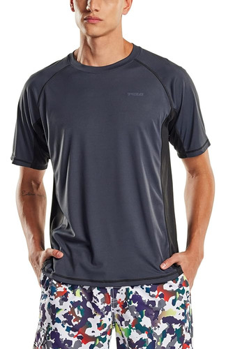 Tsla Camisas De Baño Rashguard Para Hombres, Upf 50+ Camisa 