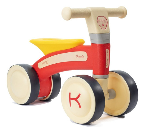 Triciclo Montable Infantil Ligero Con Ruedas Antideslizables Color Rojo