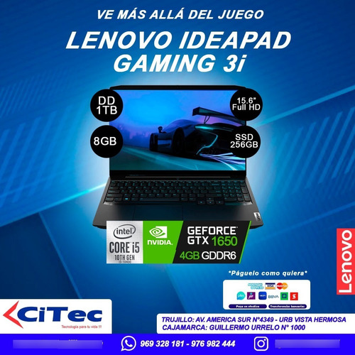 Laptop Lenovo  Ideapad Gaming 3i Core I5 - 8gb - 1tb +256ssd