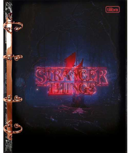 Caderno Argolado Colegial 160 Fl Stranger Things Tilibra