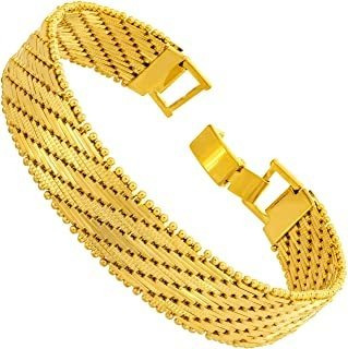 Pulsera Vintage De 0.512 In, Chapado En Oro Real De 24 Q Pbh