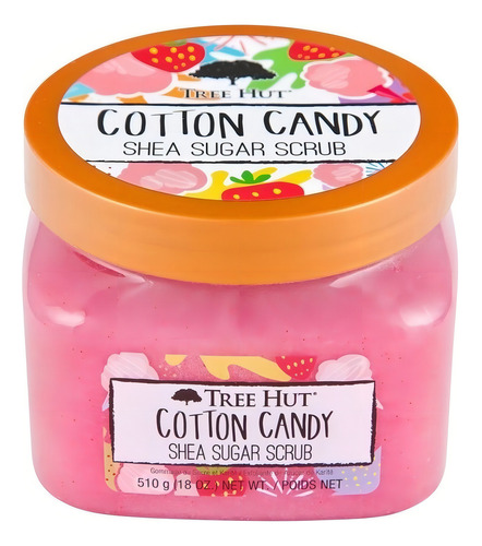 Tree Hut Esfoliante De Açúcar de Algodão 510g Tipo de Embalagem Pote Fragrância Algodão Doce