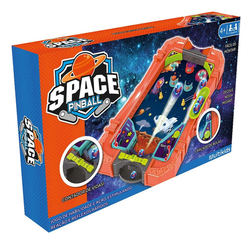 Jogo Space Pinball Personalizável Multikids - Br2014