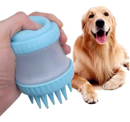 Cepillo Dispenser Baño Bañar Higiene Perro Mascota 