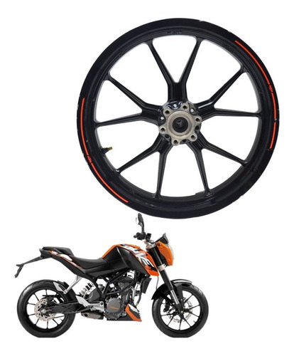 Rueda Delantera Ktm Duke 200 2012/2017 Usado #02 Mk Motos