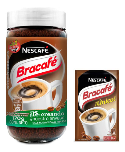 Café Bracafé 170 Grs + Recarga 50 Grs Suchinasa