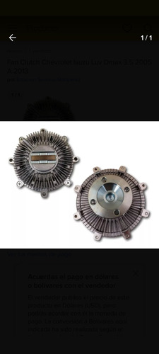 Fan Clutch Chevrolet Isuzu Luv Dmax 3.5 2005 A 2013