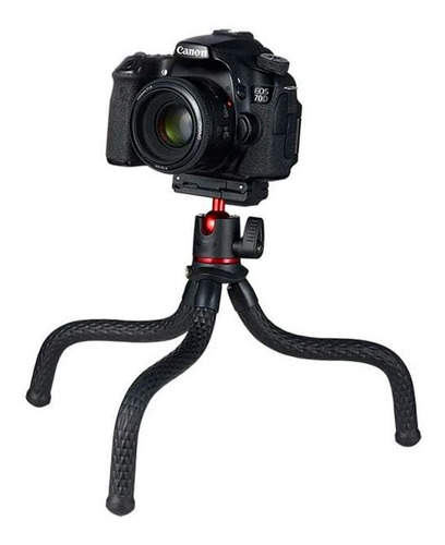 Tripode Flexible Con Soporte Celular Y Rosca 1/4 Cam/cel