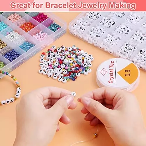 kit para armado de pulseras y collares 5000 piezas kawai