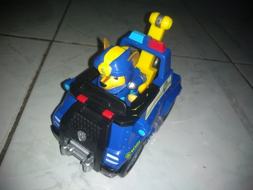 Paw Patrol Vehículo Y Figura De Chase Loose Suelto (Usado)