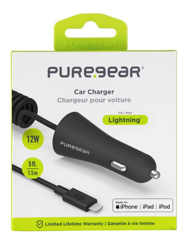 Cargador De Auto Puregear 12w Para iPhone 11 / Pro / Max 