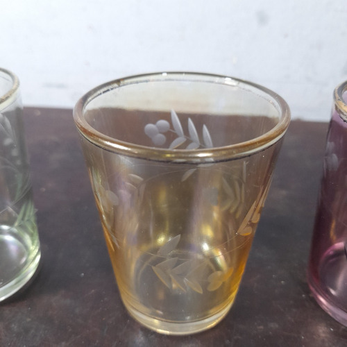 Imagem 6 de 10 de Copo Nadir Figueiredo Antigo Com Ouro Coquetel 100 Ml 6 Peça