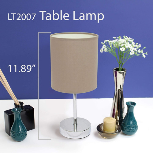 Mesa De Centro Básica Cromada Simple Designs Lt2007-gry...