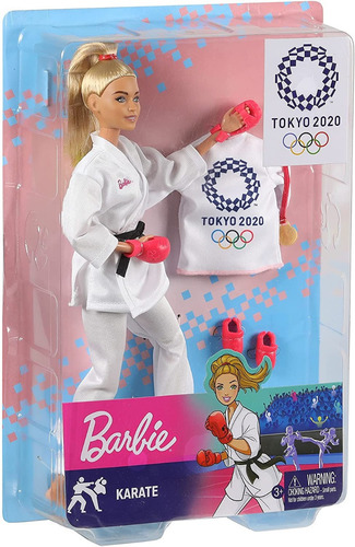 Barbie Olympic Games Tokio2020 Muñeca De Karate Y Accesorios