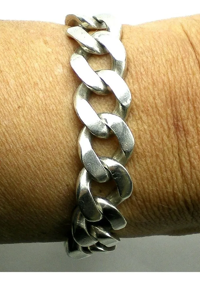 Pulsera De Plata 925 Grumet 49,6 Grs