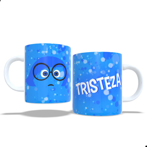 Caneca Divertidamente 2 Xícara 325ml Personagens Disney Cor Branco Tristeza