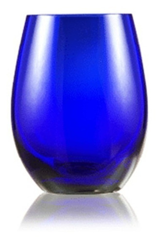 Vaso Cristal Azul X600cc Cristaleria Cristal Rics