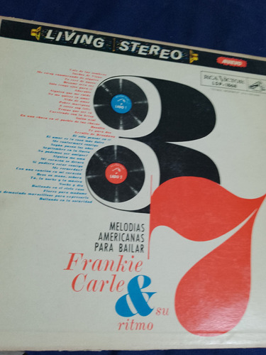 Disco Antiguo Frankie Carle 37 Melodías Americanas P/bailar