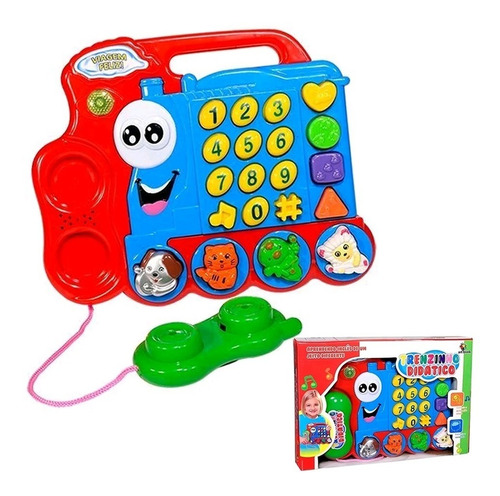 Imagem 4 de 6 de Trenzinho Pedagógico Telefone Didatico P/ Crianças 832714