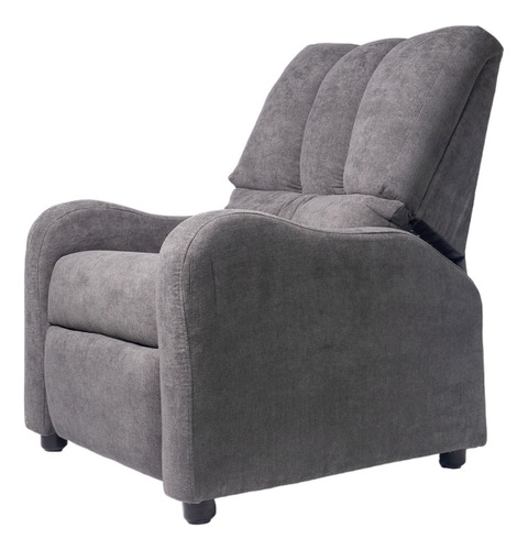 Sillon Reclinable Reposet Moderno Color Gris