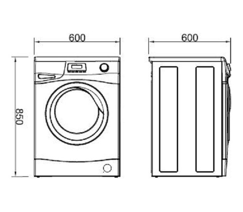 Imagen 5 de 7 de Lavarropas Longvie L16508 6.5kg 800rpm