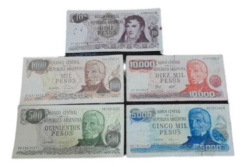 Serie De Billetes Argentinos Ley 18.188