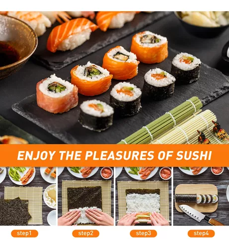 Kit De Sushi Completo Para Principiantes 27 Piezas Y Herrami