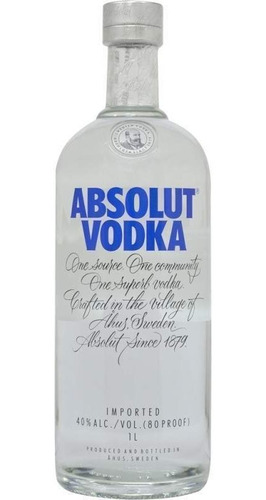 Vodka Absolut 1000 Ml Estampillado - L a $119000