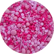 Comprar Perlas Sprinkles Mix 100g Reposteria Comestibles Rosa