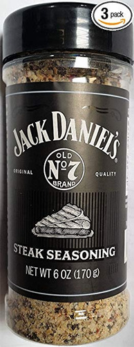Condimento 6 Oz Filete De Jack Daniel (pack De 3)