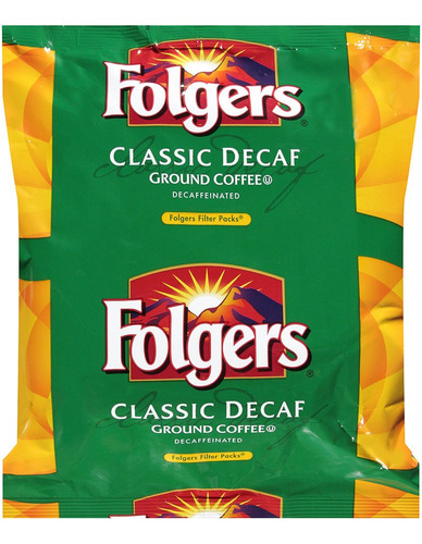 Folgers Cafe Molido Clasico Descafeinado Medio Tostado, 40 