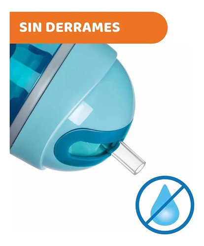 Imagen 4 de 9 de Vaso Antiderrame Sorbete Chicco Sport Cup 14m+ Azul