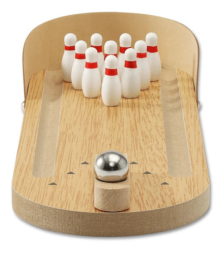 Mini Juego Bowling De Madera Juego De Mesa En Oferta