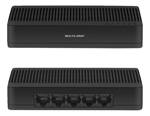 Segmentador De Rede Switch C/5 Portas 10/100mbps Multilaser