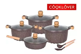 Ollas Cooklover Gourmet Roca Volcanica Cofee 8pcs Ecológicas