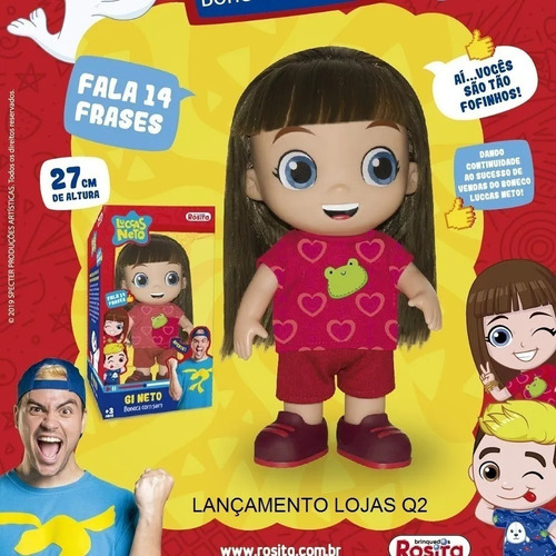 Imagem 2 de 7 de Boneca Gi Luccas Neto