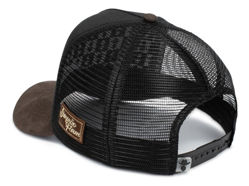 Boné Trucker Simprão Country Sf Aba Curva Em Camurça