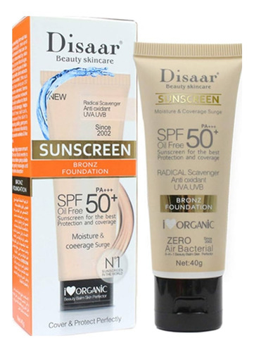 Protector Solar Disaar Bb Cream Factor De Protección 50+ 40g