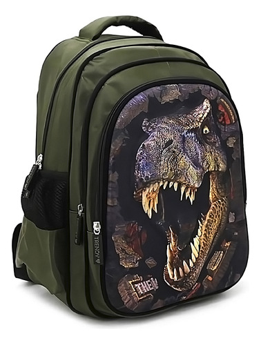 Mochila Infantil Escolar T-rex Amplia Reforzada Niños