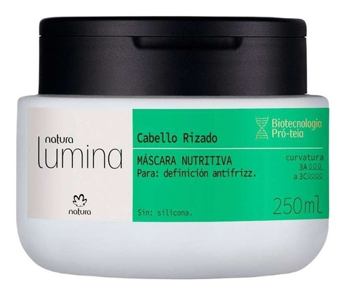 Máscara Nutritiva Cabello Rizado Lumina Natura