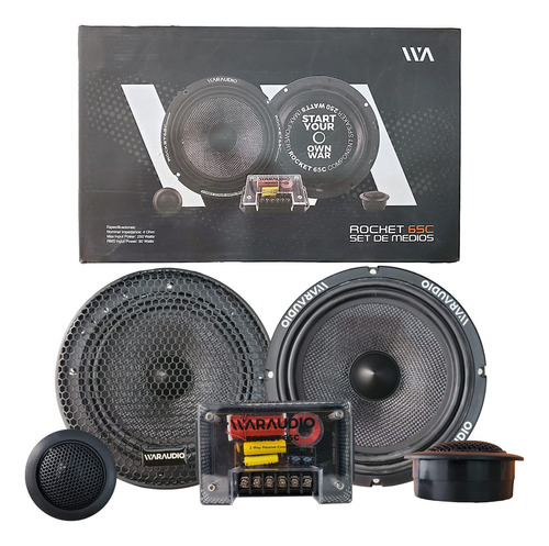 Set De Medios War Audio 6.5 80w Rms