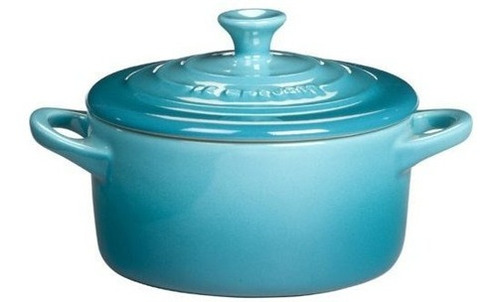 Le Creuset Stoneware Petite Round Cazuela 8 Onzas Del Caribe