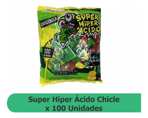 Chicle Super Hiper Acido X100