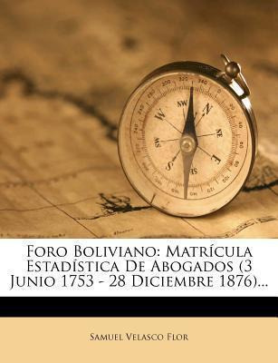 Libro Foro Boliviano : Matricula Estadistica De Abogados ...