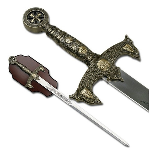 Espada Medieval Templaria Cruzados 120 Cm