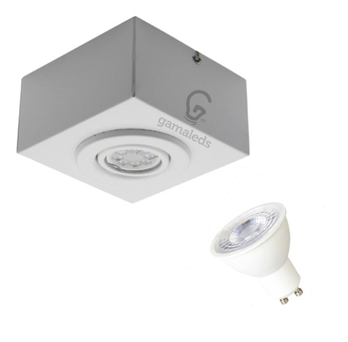 Plafon Spot Techo Aplicar Valencia Movil C/ Dicro Led 7w 