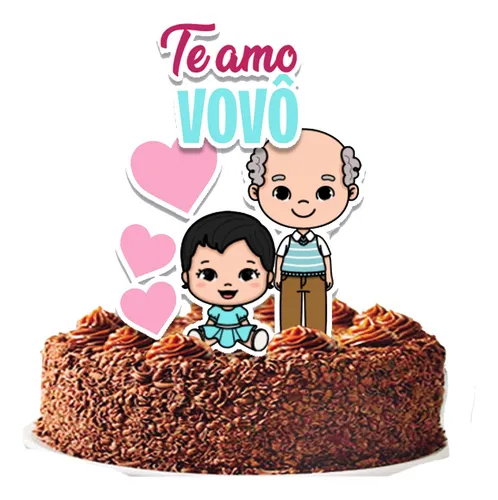 comprar Topo De Bolo Topper Avô E Neta Vovô E Netinha