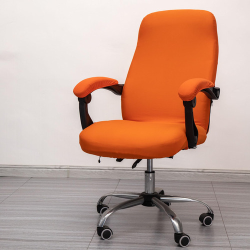 Funda Elástica Universal Para Silla De Oficina L Naranja