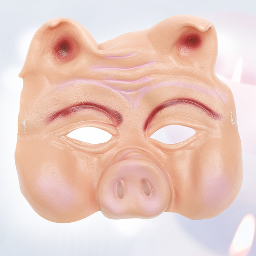 Fancy Ball Cosplay Pig Mask Half Face Animal Mask For Party